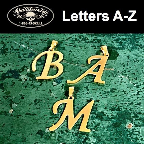 A-Z Gold Charm Script Initial