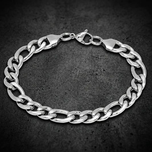 Iron Chain of Command — Figaro 8" Bracelet