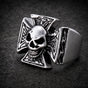 Iron Cross Reaper — Skull Cross Ring (#R0106)