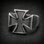 Iron Cross Sentinel — 316L Stainless Steel Iron Cross Ring (#R0557)