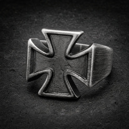 Iron Cross Sentinel — 316L Stainless Steel Iron Cross Ring