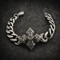 Ironclad Salvation — Gothic Cross Bracelet (#B0100)