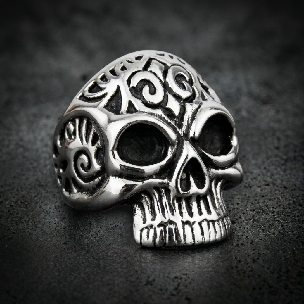 Ironclad Skull — Ornate Skull Ring - 316L stainless steel unisex jewelry, 316l stainless steel skull ring, ornate gothic s…