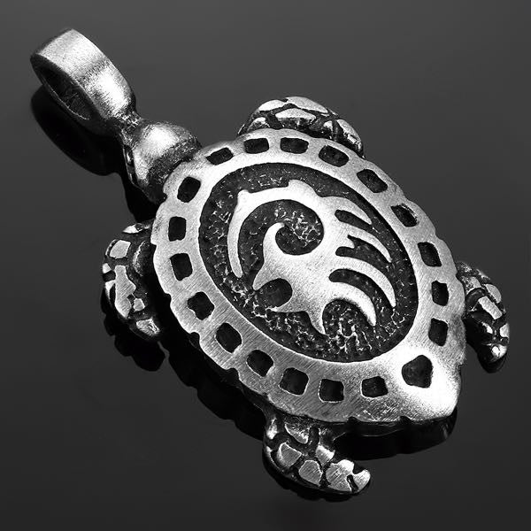 Pewter 'Island Vibes' Turtle Pendant