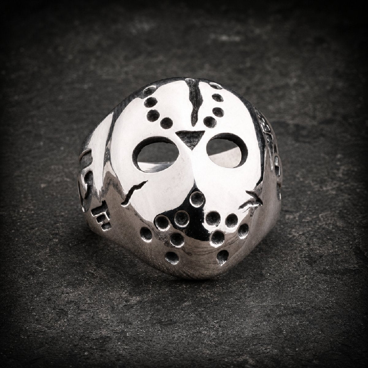 Jason Mask / Friday The 13th / Halloween Stainless Steel Ring (#381)