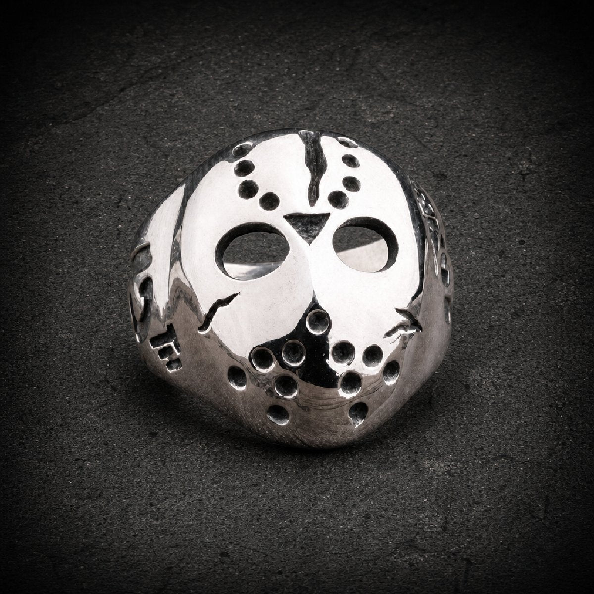 Jason Mask / Friday The 13th / Halloween Stainless Steel Ring (#R0014)