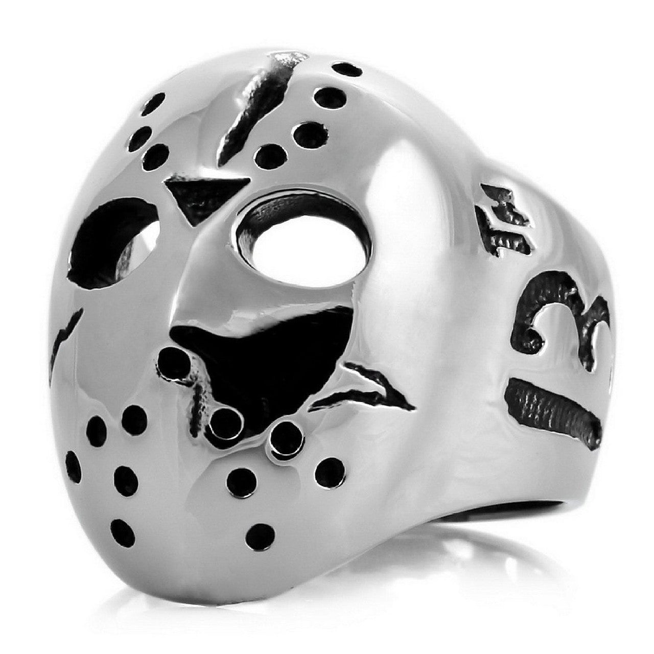 Jason Mask / Friday The 13th / Halloween Stainless Steel Ring (#381)