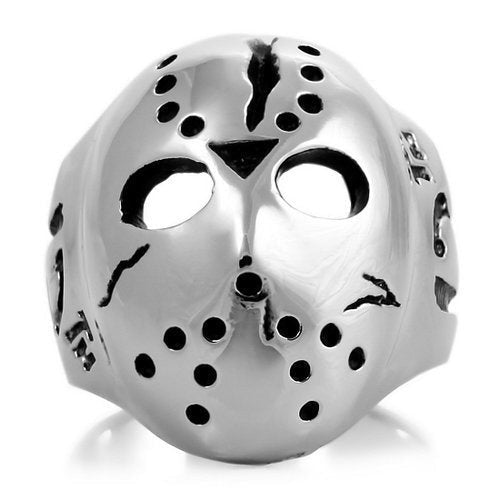 Jason Mask / Friday The 13th / Halloween Stainless Steel Ring (#381)