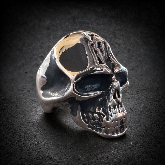 Jaw Bone Skull Ring - (4642) - 316L stainless steel unisex jewelry (4642SJ06)