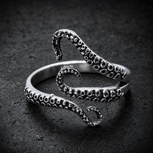 Kraken's Embrace Octopus Tentacle Ring – Bold & Unique Design - 316L stainless steel unisex jewelry (R0830)