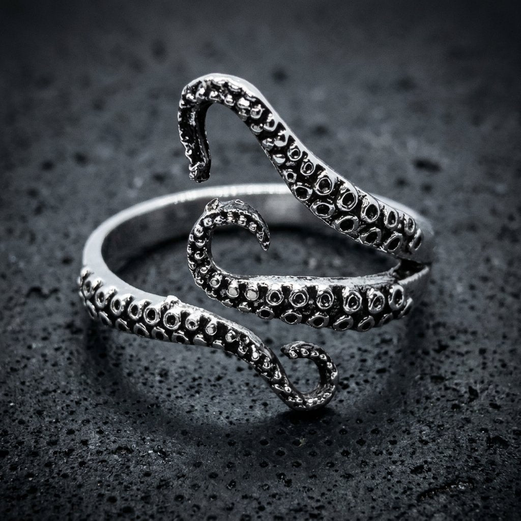 Kraken's Embrace Octopus Tentacle Ring – Bold & Unique Design (#738)