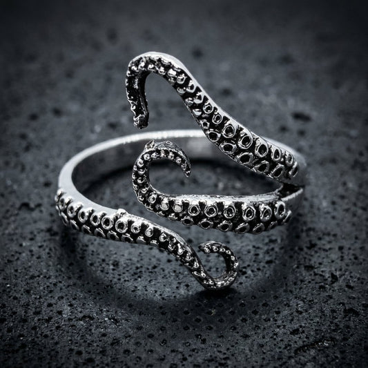 Kraken's Embrace Octopus Tentacle Ring – Bold & Unique Design (#738)