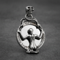 Lacquered Mirror Skull™ Pendant (#P860)