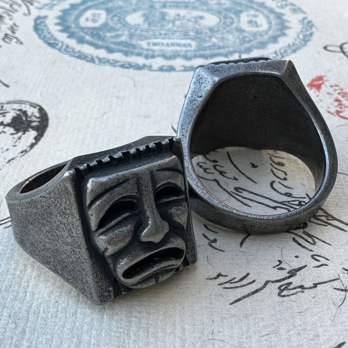 laugh now cry later rings with solid back