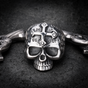 Lords Prayer Skull Ring with Cross on Forehead (#R0531)