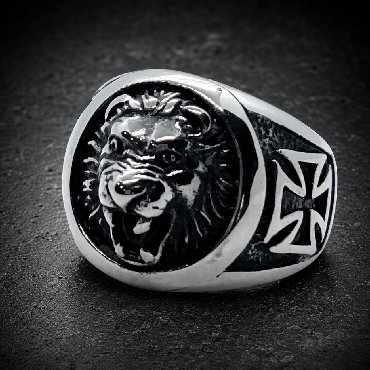 Majestic Fury - Lion Ring - 316L stainless steel unisex jewelry (R0756)