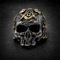 Masonic Brotherhood - Skull Ring (#R0677)