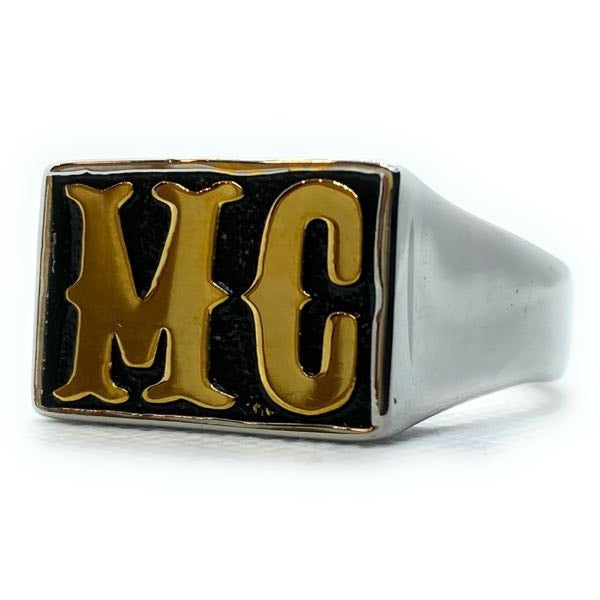 Mcc Silver Rings MC - Gold-Tone/Stainless Steel Ring (#530) – SkullJewellery