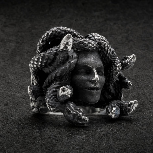 Medusa - Stainless Steel Skull Ring (#137)