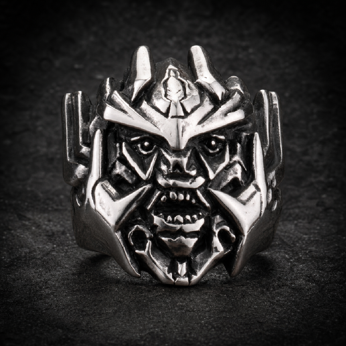 Megatron - Big, Bold Stainless Steel Ring - 316L stainless steel unisex jewelry (R0508)