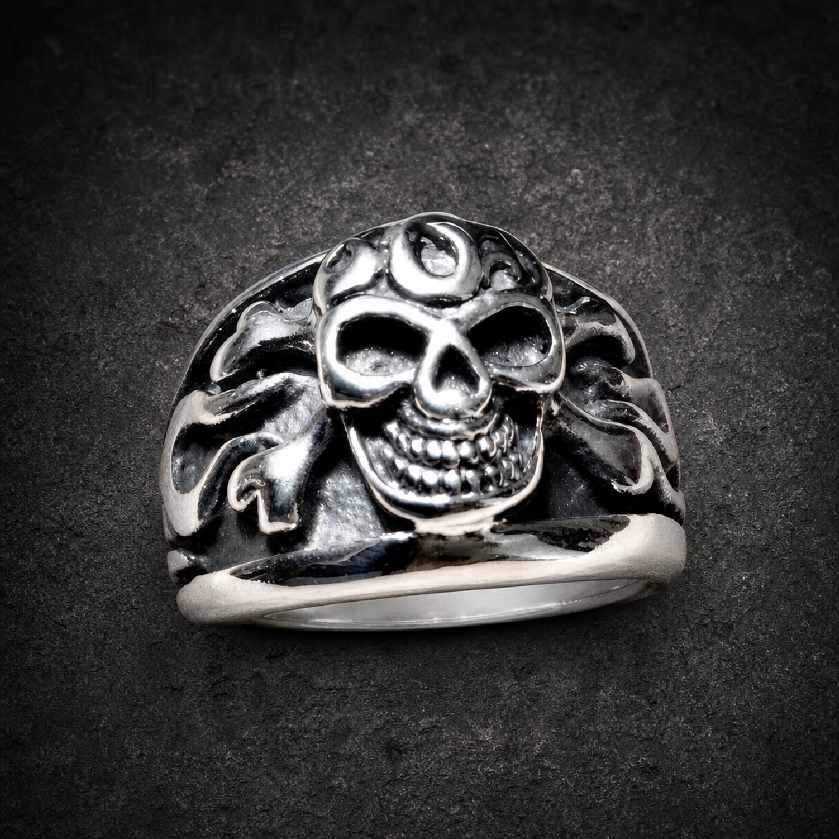 Midnight Special - Skull Ring - 316L stainless steel unisex jewelry (R0679)
