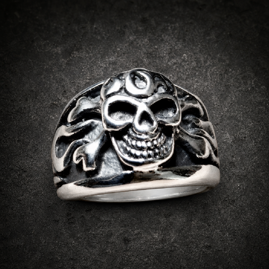 Midnight Special - Skull Ring - 316L stainless steel unisex jewelry (R0679)