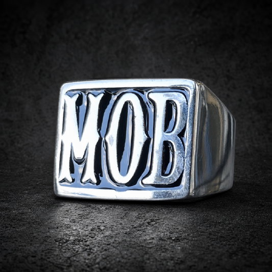 MOB - Stainless Steel Ring - 316L stainless steel unisex jewelry (R0329)