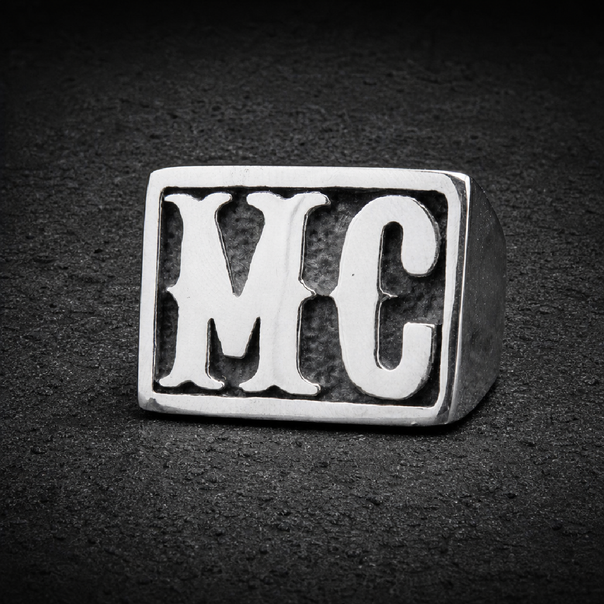 Motorcycle Club MC Stainless Steel Heavy Bold Ring - 316L stainless steel unisex jewelry (R0693)
