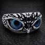 Mystical Blue Owl's Gaze Ring (#R0682)
