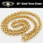 Kentucky Rain - Big, Bold & Heavy Gold Tone Chain (#n022)