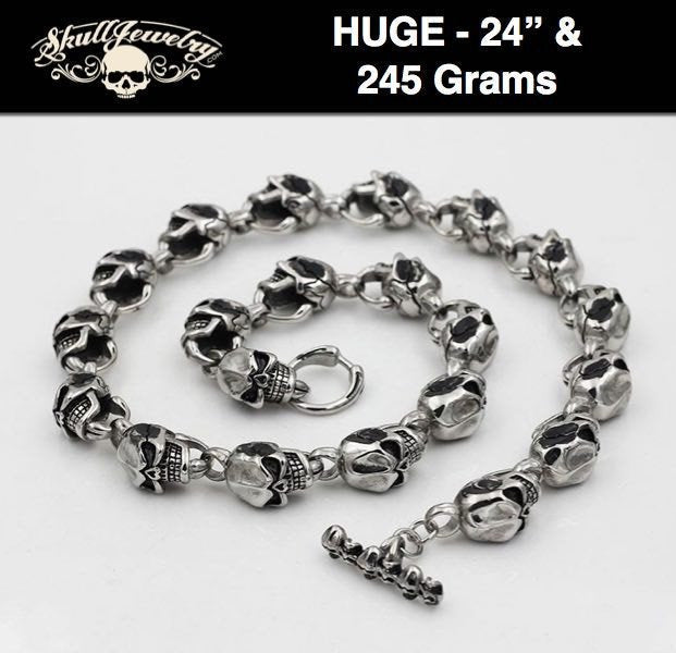 'No More Mr. Nice Guy' EXTRA Big, Bold & Heavy Skull Chain