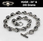 No More Mr. Nice Guy - EXTRA Big, Bold & Heavy Skull Chain (#n118)