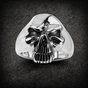 Old Man Biker Skull Ring (#R0343)