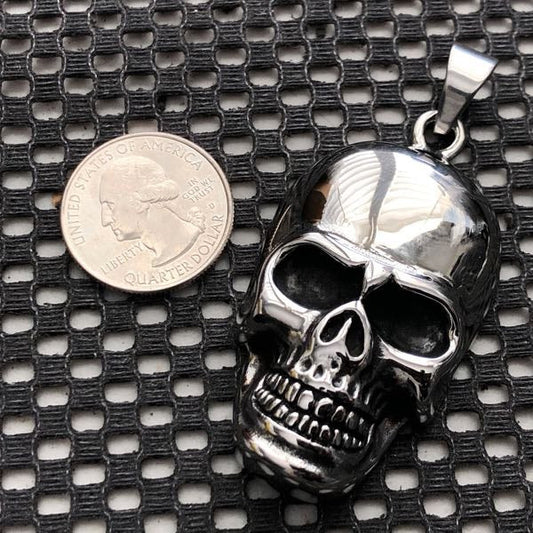 old chopper style skull pendant