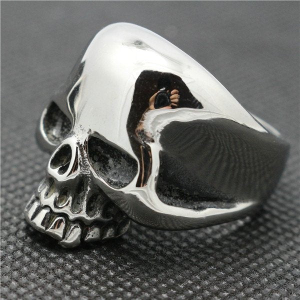old school skull ring