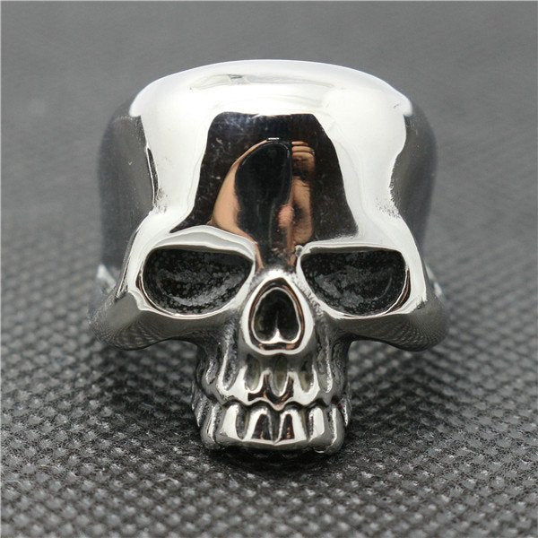 old skool skull ring