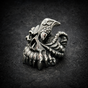 One-Eyed Wraith - Skull Ring with Fangs & Talon in One Eye (#R0380)