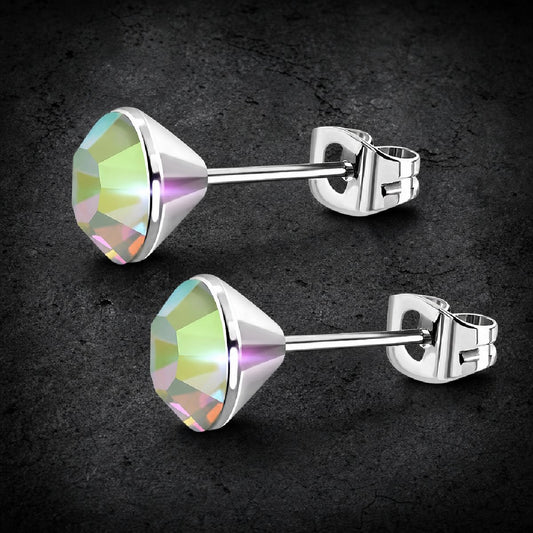 Opal Swarovski Earrings (#c279)