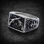 Outlaw's Reckoning — Gunslinger Skull Ring (#R0307)