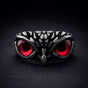 Scarlet Gaze Owl Ring (#544Red)