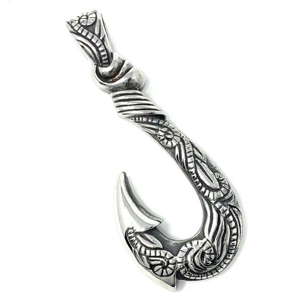 Makau Detailed Fish Hook Pendant