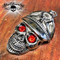 I'd Rather Die a Soldier Than a Coward - All Stainless Skull Pendant (p252)