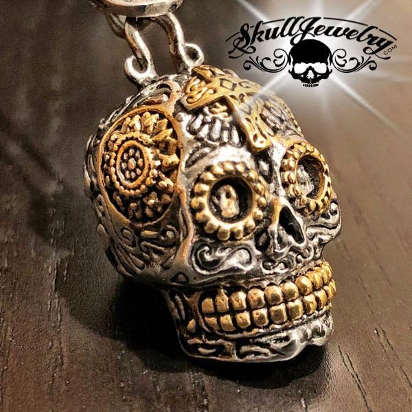 "El Dios Sol" Son God Skull Pendant