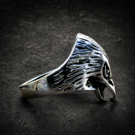 Patriotic Eagle Ring - 316L stainless steel unisex jewelry (R0540)