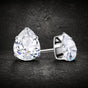Pear Shaped CZ Earrings (#E094)