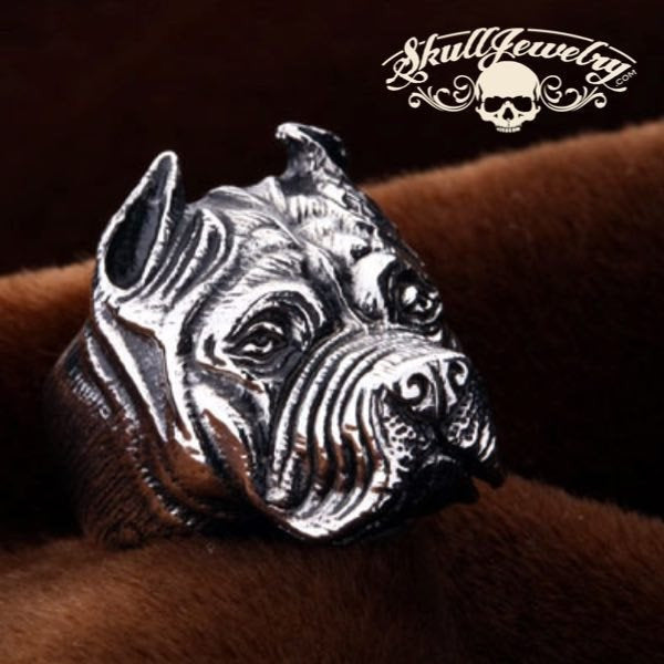 stainless steel pitbull ring