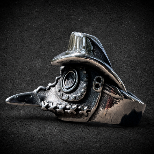 Plague Doctor Ring - 316L stainless steel unisex jewelry (R0352)
