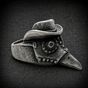 Plague Doctor Ring w/Gun Metal Finish (#R0353)
