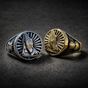 Praying Hands Ring w/ Immaculate Heart of Mary symbol (2 Colors)