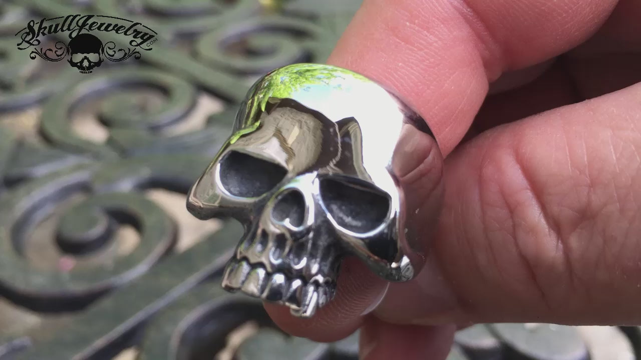 Old School Badass Sturgis Stainless Steel Skull Ring - Very